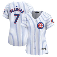 Dansby Swanson Chicago Cubs Women's Home Limited Player Jersey White | Nike