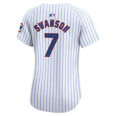 Dansby Swanson Chicago Cubs Women's Home Limited Player Jersey - White