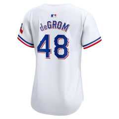 Jacob deGrom Texas Rangers Women's Home Limited Player Jersey White | Nike