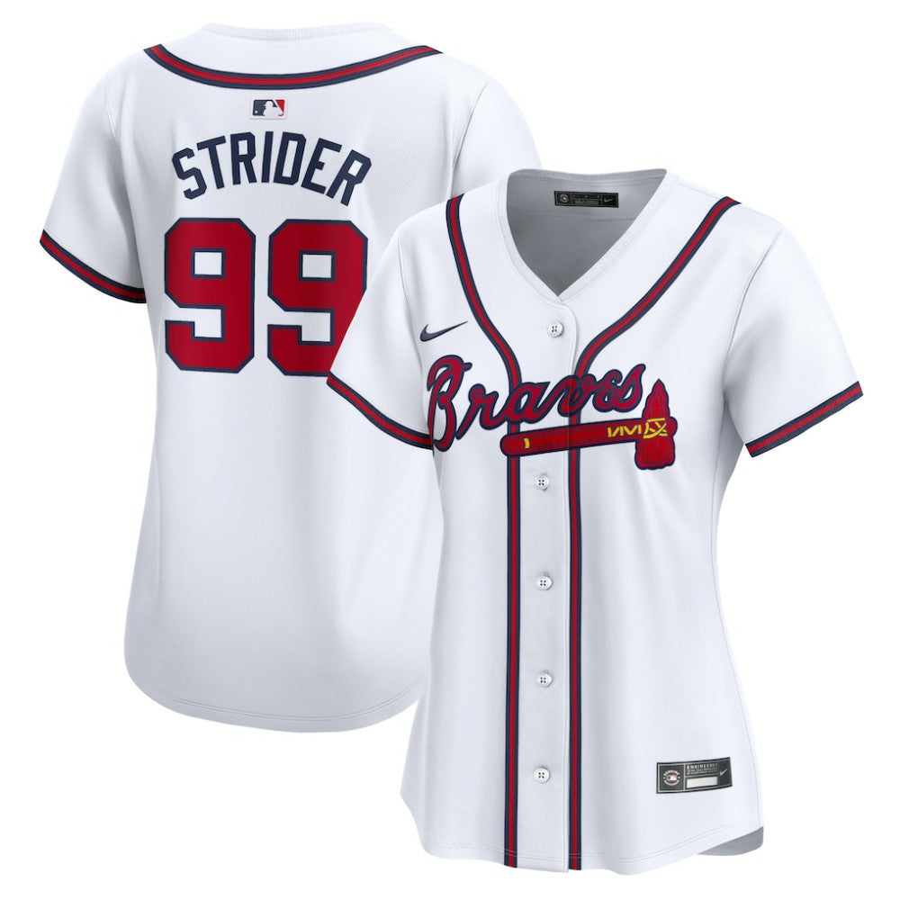 Spencer Strider Atlanta Braves Women's Home Limited Player Jersey White | Nike