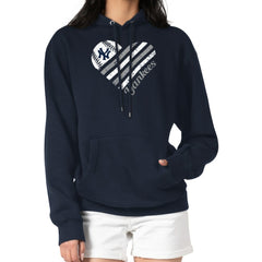 New York Yankees G-III 4Her by Carl Banks Women's Heart Fleece Pullover Hoodie Navy