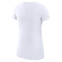 Los Angeles Dodgers G-III 4Her by Carl Banks Women's Super-Slim Fit Lightweight Heart Graphic T-Shirt White
