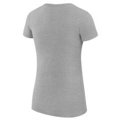 Philadelphia Phillies G-III 4Her by Carl Banks Women's Super-Slim Fit Lightweight Heart Graphic T-Shirt Heather Gray