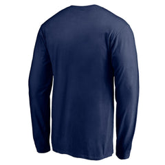 Columbus Blue Jackets Team Arch Knockout Long Sleeve T-Shirt Navy
