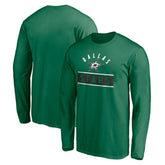 Dallas Stars Team Arch Knockout Long Sleeve T-Shirt Kelly Green