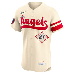 Mike Trout Los Angeles Angels City Connect Elite Player Jersey - Cream