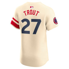 Mike Trout Los Angeles Angels City Connect Elite Player Jersey - Cream