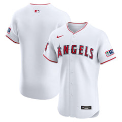 Los Angeles Angels Home Elite Patch Jersey White | Nike