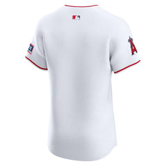 Los Angeles Angels Home Elite Patch Jersey - White