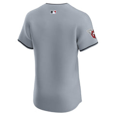 Cleveland Guardians Alternate Vapor Premier Elite Patch Jersey Gray | Nike