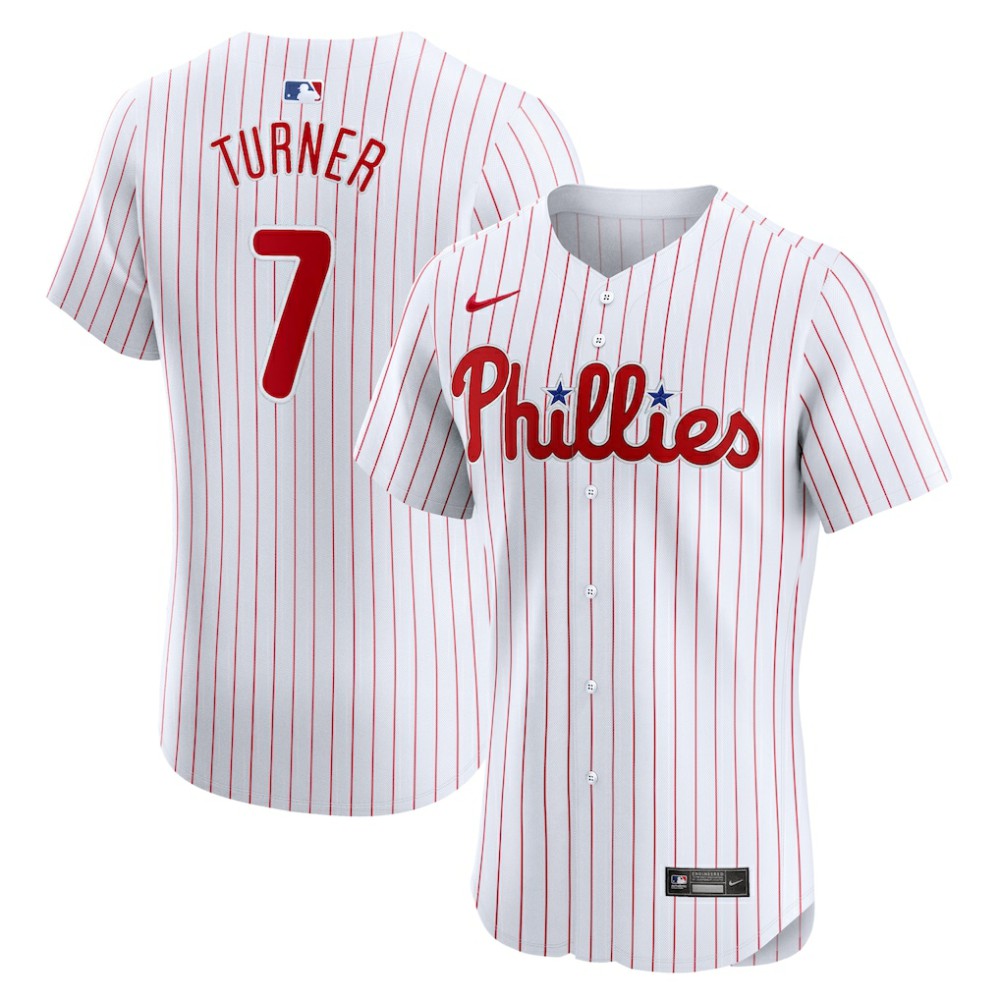 Trea Turner Philadelphia Phillies Home Elite Jersey - White