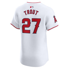 Mike Trout Los Angeles Angels Home Elite Player Jersey - White