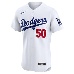 Mookie Betts Los Angeles Dodgers Home Elite Jersey - White