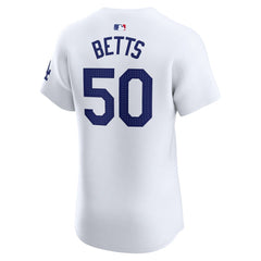 Mookie Betts Los Angeles Dodgers Home Elite Jersey - White