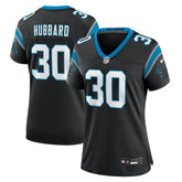 Chuba Hubbard Carolina Panthers Women's Team Game Jersey - Black