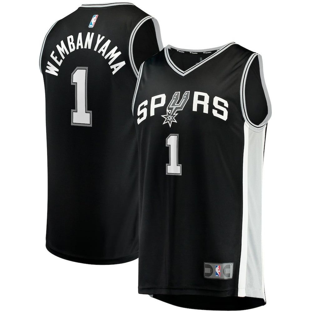 Victor Wembanyama San Antonio Spurs Fast Break Replica Jersey - Icon Edition - Black