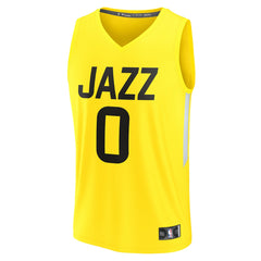 Taylor Hendricks Utah Jazz Youth Fast Break Replica Jersey - Icon Edition - Yellow