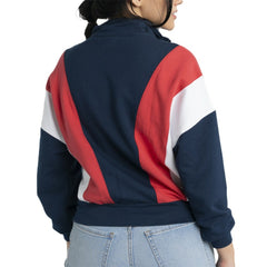 Boston Red Sox Lusso Women's Malia Quarter-Zip Sweatshirt Navy