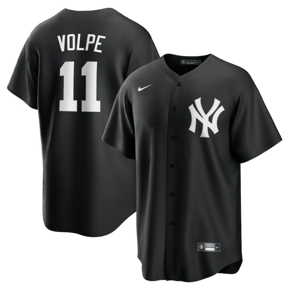 Anthony Volpe New York Yankees Fashion Replica Player Jersey Black | Nike