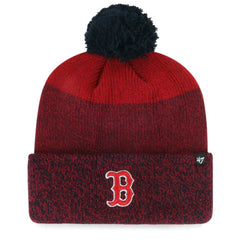 Boston Red Sox Darkfreeze Cuffed Knit Hat with Pom Red | 47 brand