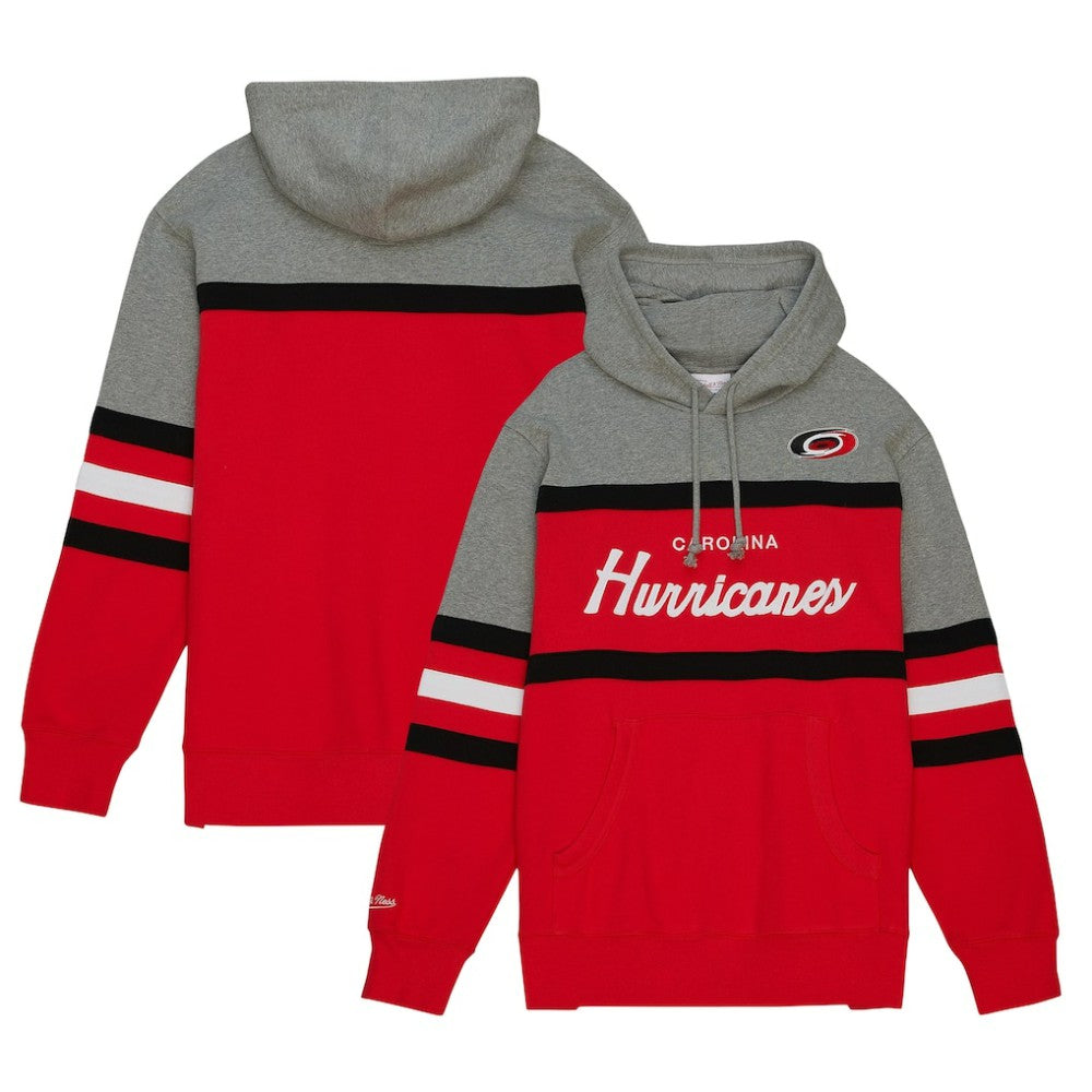 Carolina Hurricanes Head Coach Pullover Hoodie Red/Gray