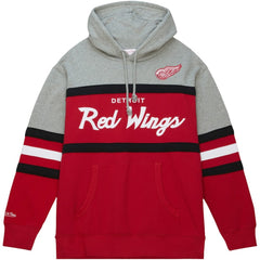 Detroit Red Wings Head Coach Pullover Hoodie Red/Gray