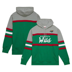 Minnesota Wild Head Coach Pullover Hoodie Green/Gray