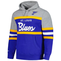 St. Louis Blues Head Coach Pullover Hoodie Blue/Gray