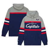 Washington Capitals Head Coach Pullover Hoodie Navy/Gray