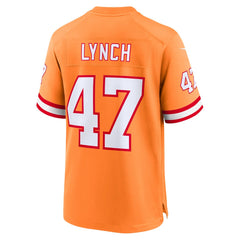 John Lynch Tampa Bay Buccaneers Youth Retired Player Game Jersey - Orange