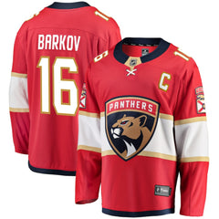 Aleksander Barkov Florida Panthers Fanatics Captain Patch Home Breakaway Jersey Red