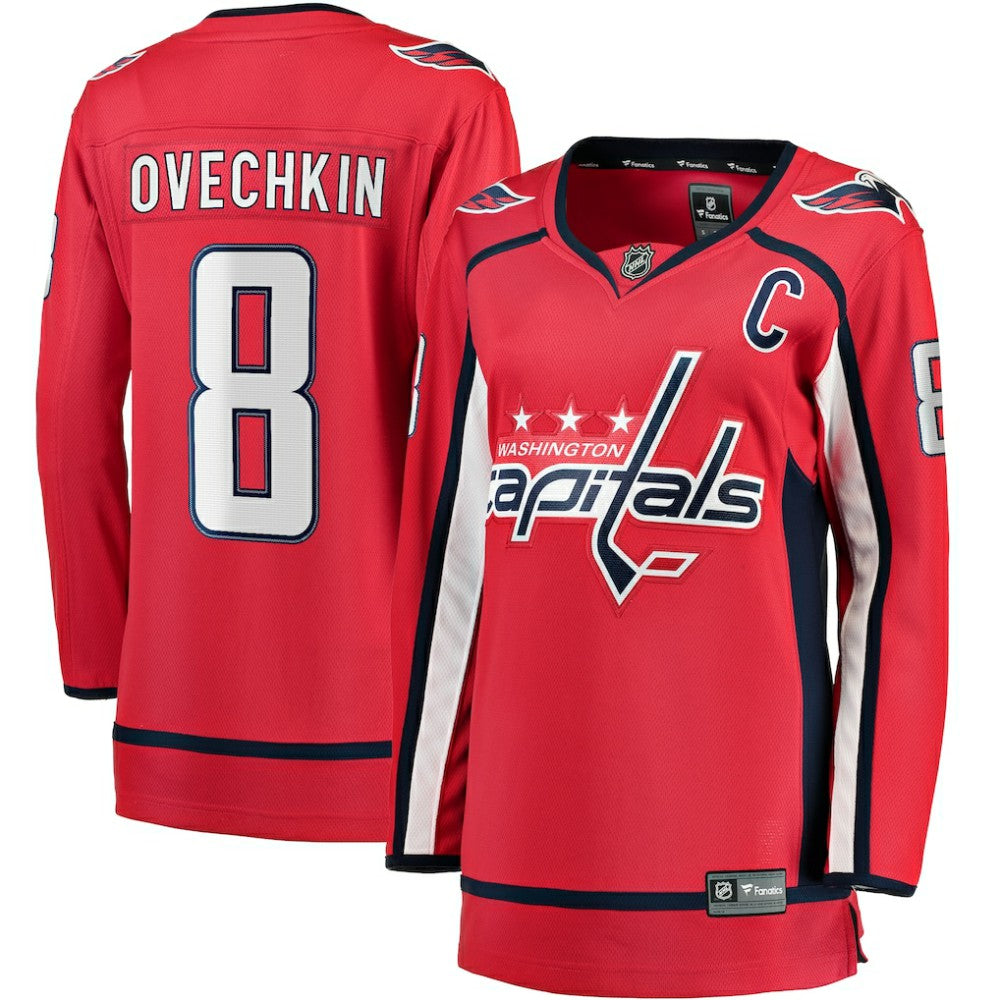 Alexander Ovechkin Washington Capitals Fanatics Women's Captain Patch Home Breakaway Player Jersey Red
