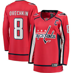 Alexander Ovechkin Washington Capitals Fanatics Women's Captain Patch Home Breakaway Player Jersey Red
