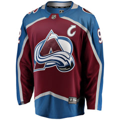 Gabriel Landeskog Colorado Avalanche Fanatics Captain Patch Home Breakaway Jersey Burgundy