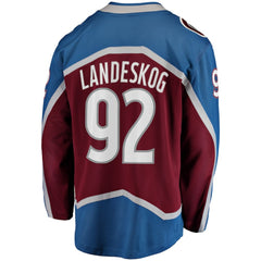 Gabriel Landeskog Colorado Avalanche Fanatics Captain Patch Home Breakaway Jersey Burgundy