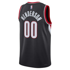 Scoot Henderson Portland Trail Blazers Unisex 2023 NBA Draft Swingman Jersey - Icon Edition - Black