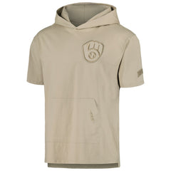Milwaukee Brewers Pro Standard Neutral Hoodie T-Shirt Tan
