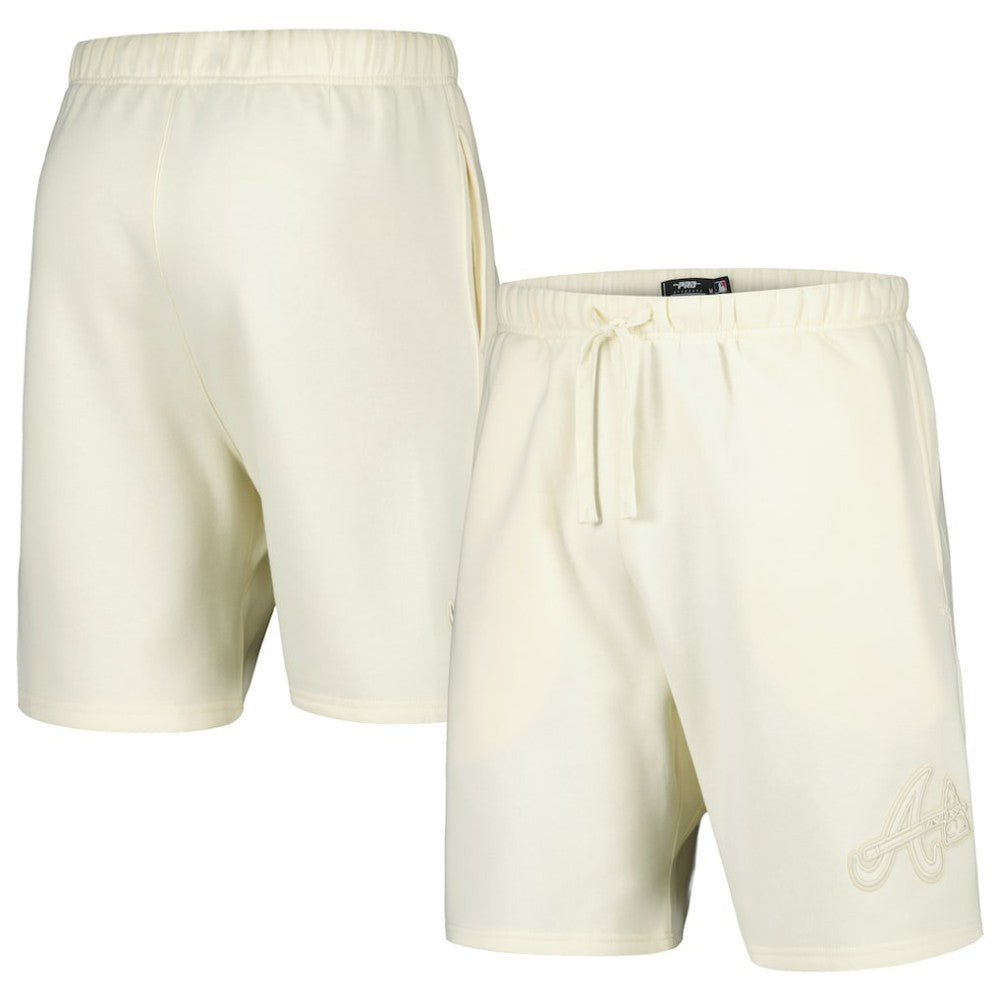 Atlanta Braves Pro Standard Neutral Fleece Shorts Cream