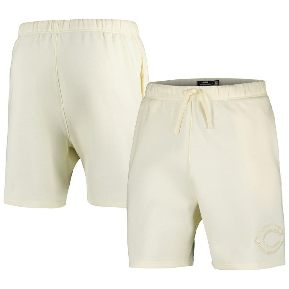 Cincinnati Reds Pro Standard Neutral Fleece Shorts Cream