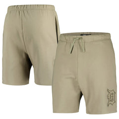 Detroit Tigers Pro Standard Neutral Fleece Shorts Khaki