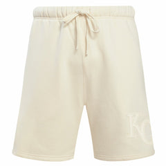 Kansas City Royals Pro Standard Neutral Fleece Shorts Cream