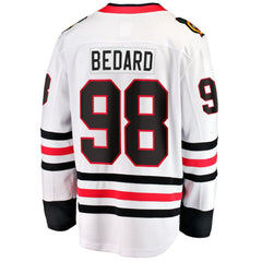 Connor Bedard Chicago Blackhawks Fanatics Away Breakaway Player Jersey White