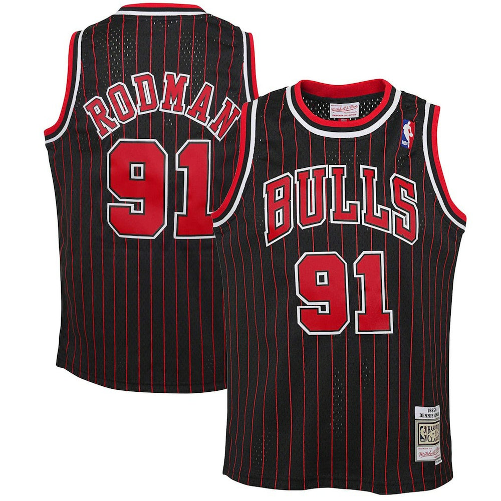 Dennis Rodman Chicago Bulls Youth 1995/96 Hardwood Classics Swingman Jersey sale - Black
