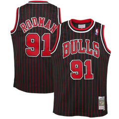 Dennis Rodman Chicago Bulls Youth 1995/96 Hardwood Classics Swingman Jersey sale - Black