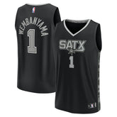 Victor Wembanyama San Antonio Spurs Fast Break Player Jersey - Statement Edition - Black