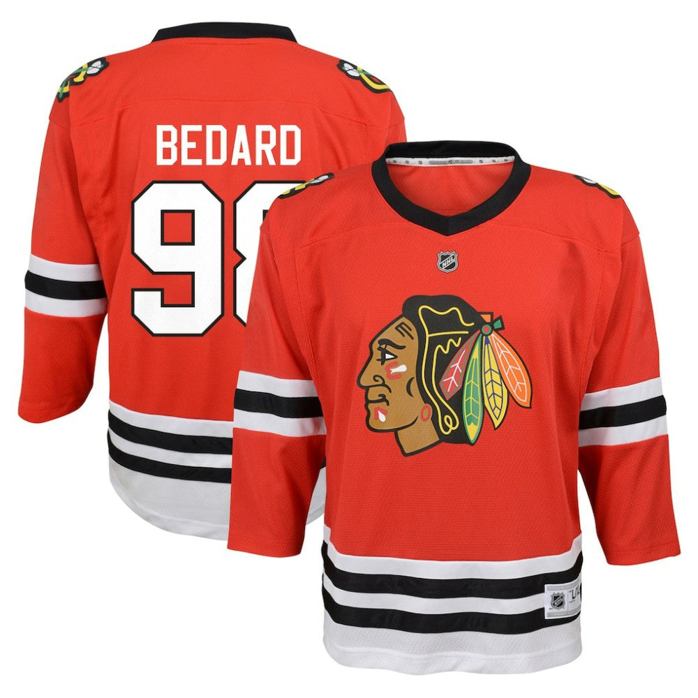 Connor Bedard Chicago Blackhawks Youth Home Replica Player Jersey Red