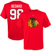 Connor Bedard Chicago Blackhawks Youth Player Name & Number T-Shirt Red