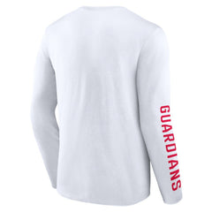 Cleveland Guardians Press Box Long Sleeve T-Shirt White