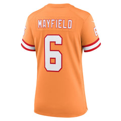 Baker Mayfield Tampa Bay Buccaneers Women's Throwback Game Jersey - Orange