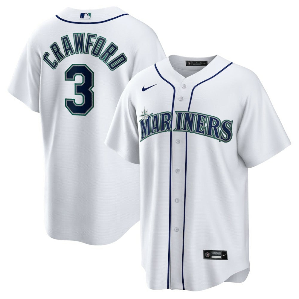 JP Crawford Seattle Mariners Home Replica Jersey - White
